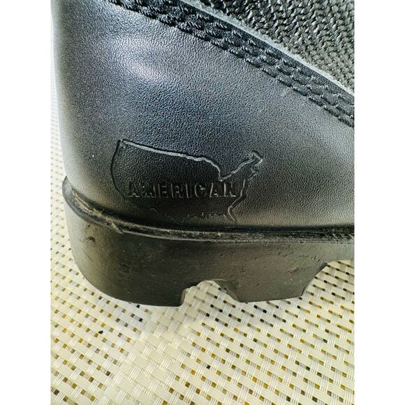 Military Tactical All Black Combat Boots Mens Size 9R Outdoor Training Shoes - Picture 8 of 15